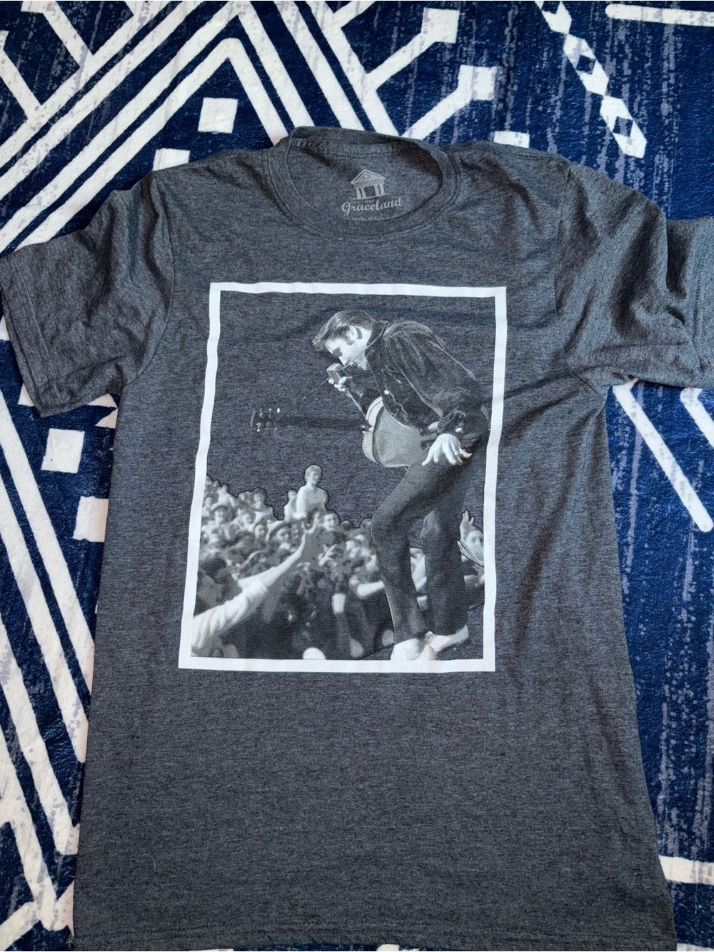 Elvis Presley Tupelo’s Concert Tee Heather Gray Graceland